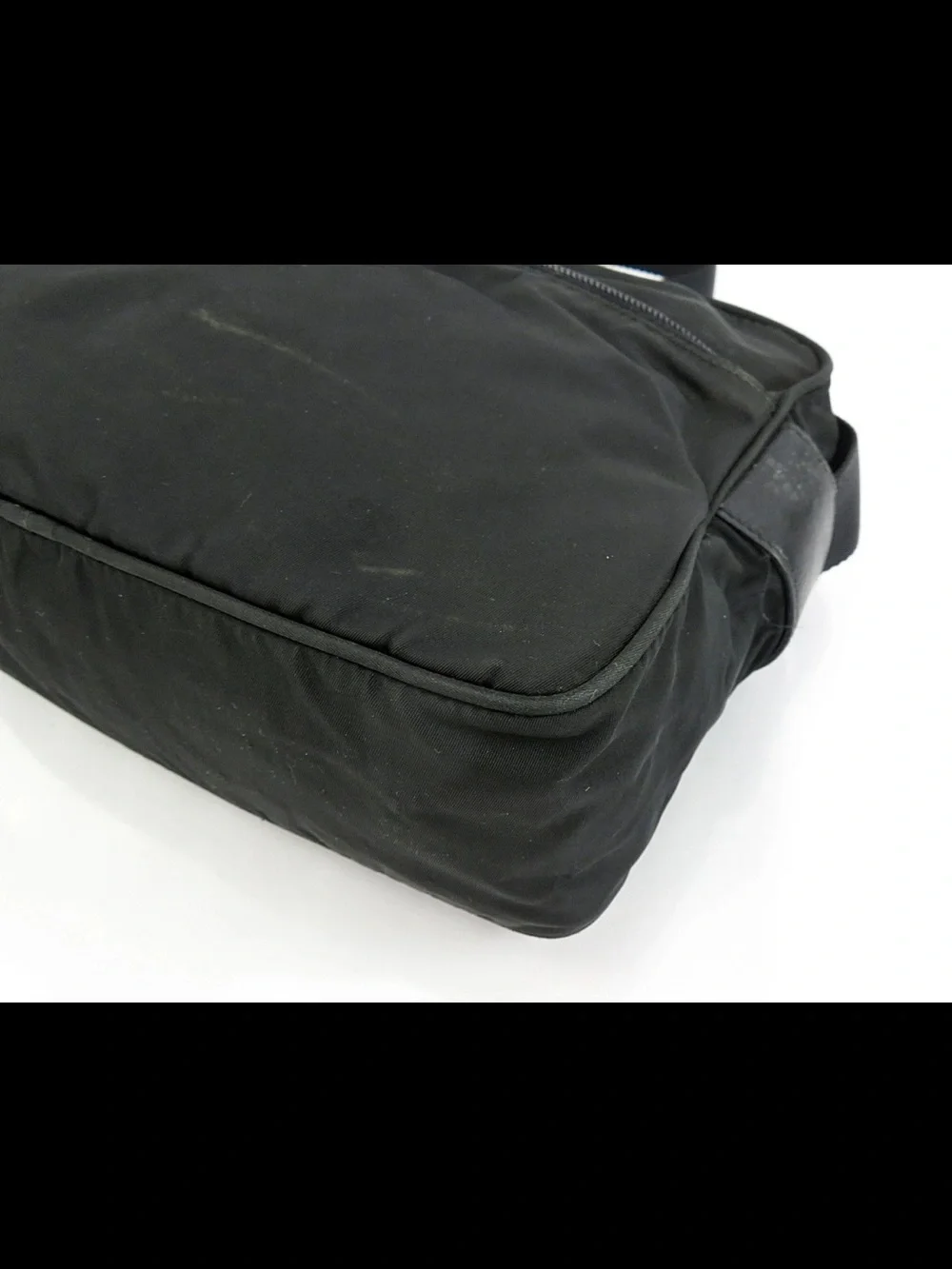 Prada Black Nylon Messenger Bag for Men